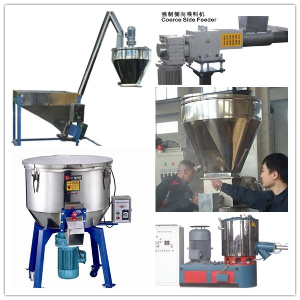 Double plastique de boudineuse à vis réutilisant la machine 100-1000kg de granule/capacité d'heure