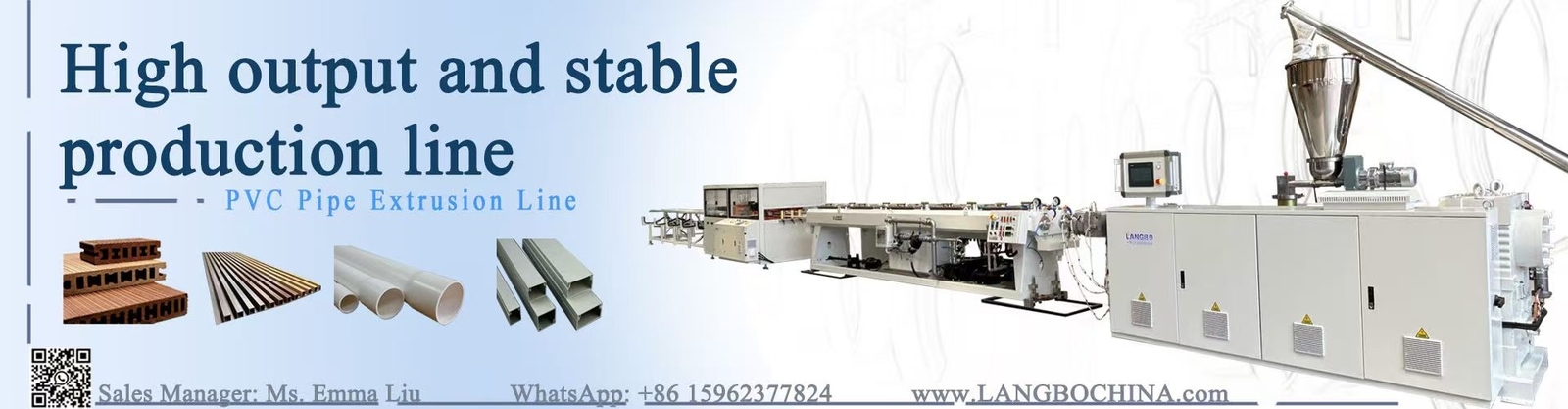 Ligne d&#39;extrusion de pipe de PVC