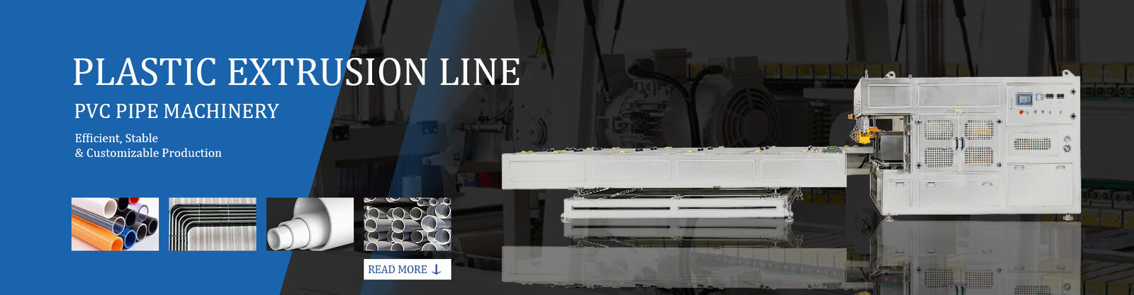 ligne d'extrusion de tuyau de pe