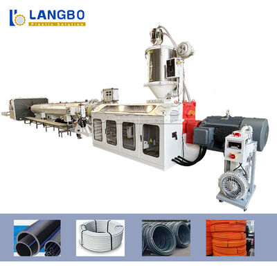 qualité  Natural Gas Pe Pipe Production Line , Single Screw Extruder Hdpe Pipe Machine Usine