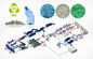 Feuille de plastique de rebut réutilisant la machine ISO9001 de lavage et de granulation de machine
