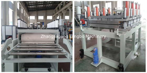 Double ligne 110kw d'extrusion de panneau de mousse de PVC de vis faisant la machine
