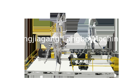 Ligne simple d'extrusion de tuyau de HDPE de vis de capacité élevée de 710-1600MM