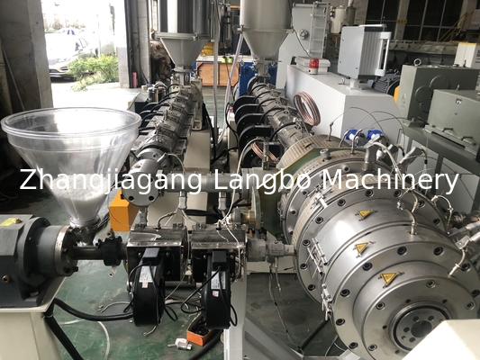 Ligne en plastique d'extrusion de tuyau de HDPE approvisionnement en eau de 75 - de 315mm