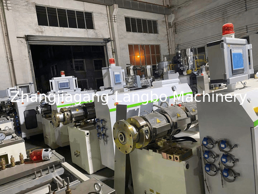 capacité élevée de l'extrudeuse 80/156 en plastique de vis du jumeau 55KWConical