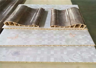 Machine de panneau de mur de la vitesse WPC du produit 350KG/H, chaîne de production de profil du contrôle WPC de PLC