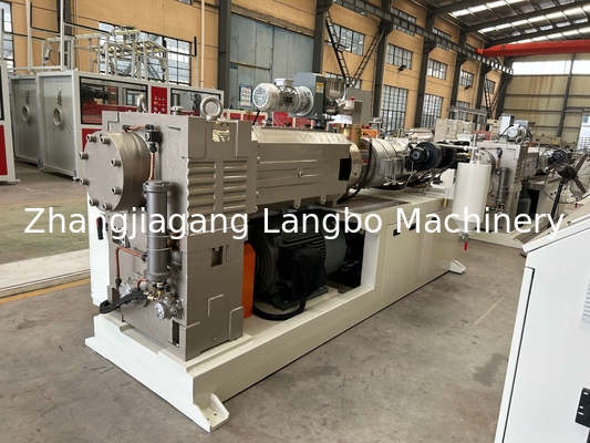 80 / Ligne jumelle conique d'extrusion de tuyau de PVC de la vis 173 avec la sortie 600kg/H