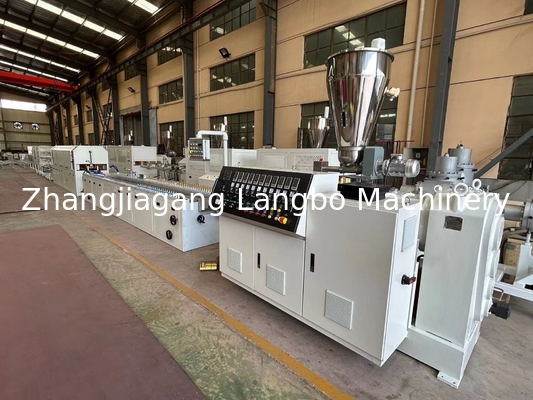 Ligne de production de profil en PVC 55/110 22KW Machine d'extrudeuse à vis jumelle