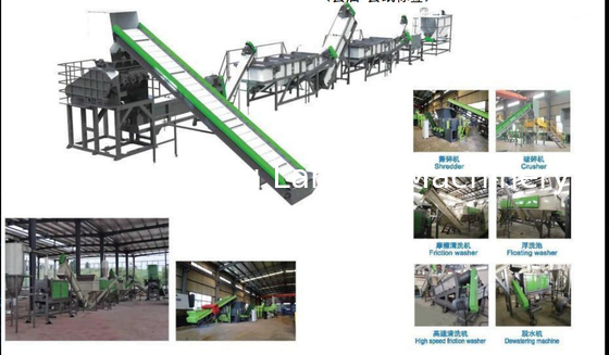 500 kg/h ligne de lavage et de recyclage PP / PE débris rigides