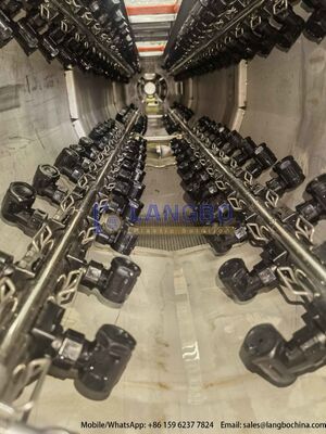Ligne d'extrusion de tuyaux en PVC-U de 50-200 mm avec boîte de vitesses intégrée de 80/156 kW et moteur