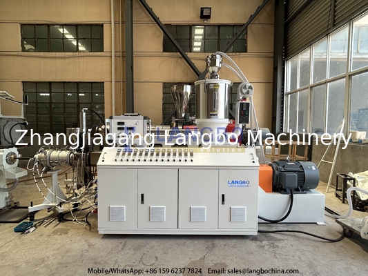Plastique HDPE PE à paroi simple à paroi double égout de drainage de l'eau tuyau tuyau de tuyau de tubes d'extrusion de production de fabrication de machine