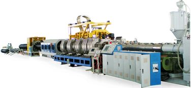 Ligne ondulée à mur unique d'extrusion de tuyau du PE pp, extrudeuse ondulée de tuyau