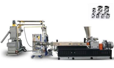 Machine de coupure chaude de pelletisation de PVC de double vis, équipement 60KW de pelletisation de plastique