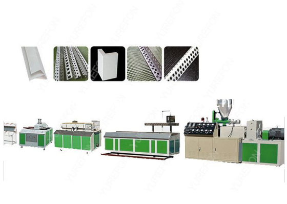 Extrudeuse de profilés en plastique U PVC PE Fermeture de fenêtre Cadre Louver Gouttière d'angle Rinceau de bord Bandes de protection de bande Tourner L Angle Machine de fabrication / ligne de production d'extrusion