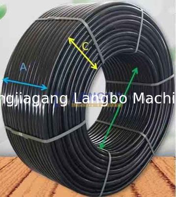 16-160 mm de diamètre Station à double disque en plastique PE Pipe Coiler Range de bobinage 1600-3200 mm pour le bobinage