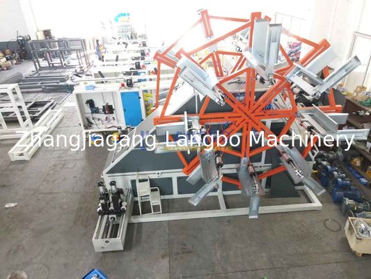 Machine à enrouler des tubes en plastique avec machine à attacher pour la machine d'extrusion de tubes PE de grand diamètre