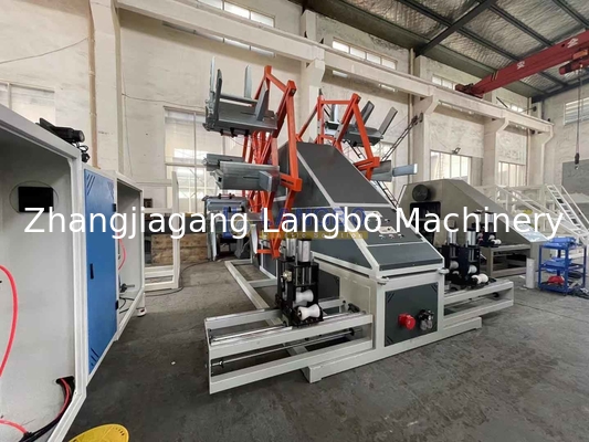 Pipe coiler avec machine de fixation pour machine d'extrusion de tuyaux PE de grand diamètre