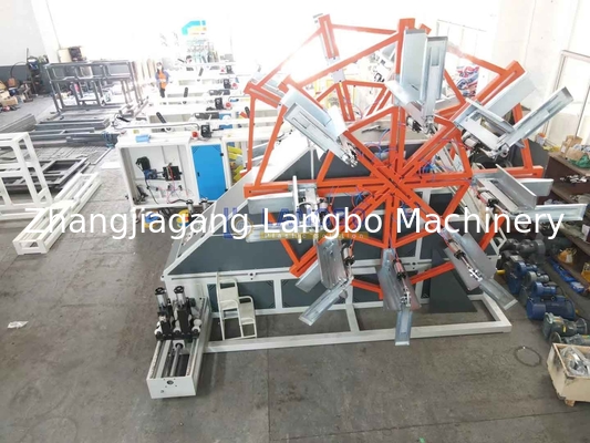 Machine d'enroulement plastique de tension de la demande du client pour tuyau PE, machine à bobiner, enrouleur à double disque, enrouleur automatique de tuyau HDPE