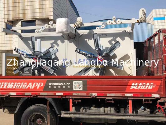 Bobineuse de tuyaux d'irrigation en PE de grand diamètre à double poste