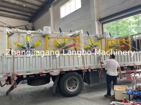 16-63 mm HDPE / Pert / LDPE Coiler Machine à enroulement en plastique à double disque entièrement automatique pour une plage de enroulement de 1600-3200 mm