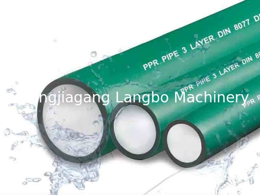 16-630 mm Tuyau de conduit PPR Machine de fabrication de plastique extrudeuse à vis jumelée simple pour l'alimentation en eau et en gaz