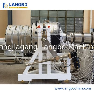 Extrudeuse de tuyaux en PVC PE Machine de tuyauterie en plastique Ligne de production d'alimentation en gaz et en eau Extrudeuse PEHD