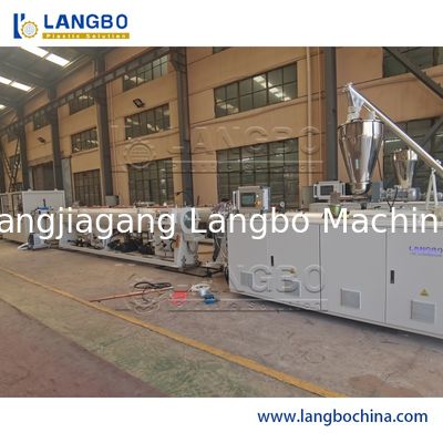 Tube de PVC faisant la machine, extrudeuse de tuyau de PVC, boudineuse à vis jumelle conique