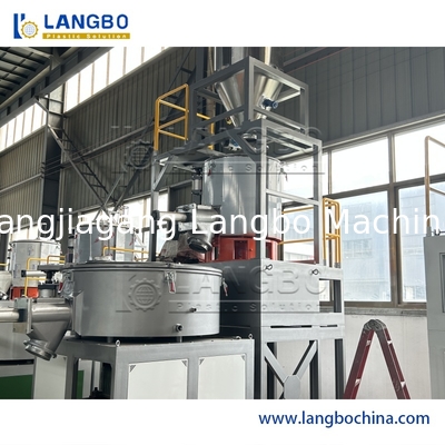 Mélangeur vertical chaud et froid haute vitesse multifonctionnel – Mélange et recyclage de poudre/particules plastiques avec lames résistantes à l'usure