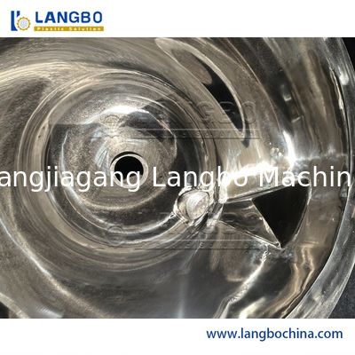 Machine de refroidissement et de mélange à chaud de poudre de plastique en PVC / machine de mélange de plastique