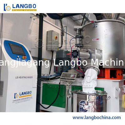 Machine de mélange de mélangeurs en PVC pour l'industrie plastique Extrudeuse avec transport de dosage d'alimentation automatique