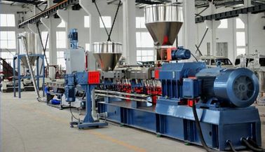 Machine de boudineuse à vis de double de HDPE de LDPE, tuyau ondulé de PE de PVC faisant la machine