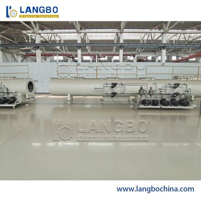 Machine d'extrusion de tuyaux en PVC 80/156 à double vis conique