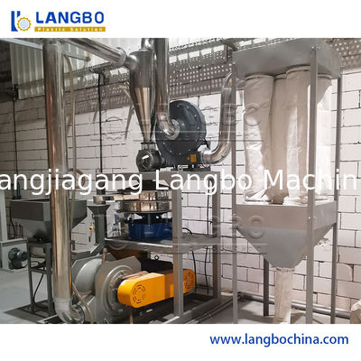 Machine de broyage/pulvérisation de granulés/déchets de plastique PE PP EVA, flocons de PVC