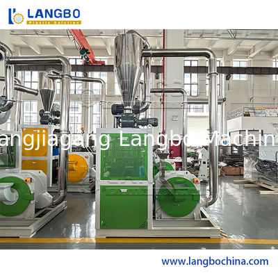 Machine de pulvérisation de déchets de plastique de broyeur de déchets de PP PE PVC