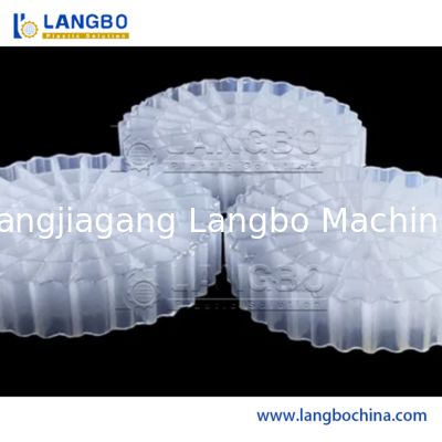 Ligne de production de profilés MBBR pour supports filtrants MBBR par extrusion