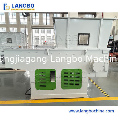 Broyeur de recyclage de bouteilles en plastique textile industriel tissé PP/PE/HDPE/LDPE, machine de fabrication, broyeur de déchets plastiques, déchiqueteuse à arbre unique