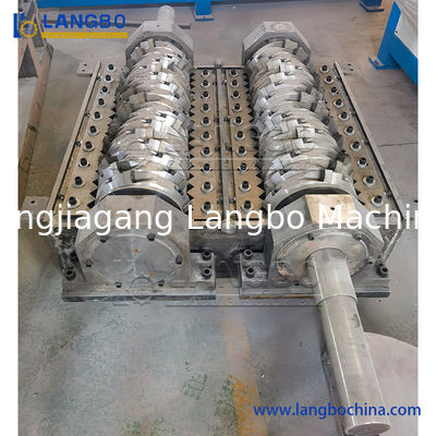 Déchets à double arbre Carton papier Pneus en caoutchouc Déchets métalliques Boîtes de bois en morceaux Barils tambours Pipe et déchiqueteuse en plastique pour machine de recyclage