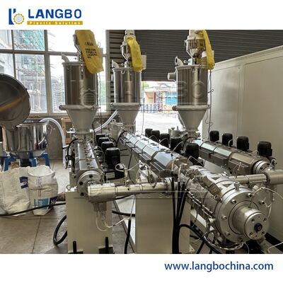Ligne multicouche d'extrusion de tuyau de Ppr 16mm - 63mm 180kg/PLC de H