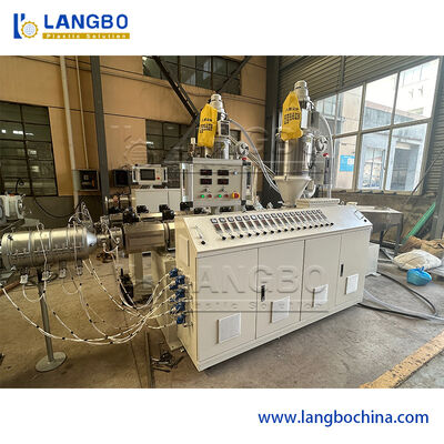 Ligne d'extrusion de tuyaux PPR avec sortie de 180 kg/h, co-extrusion à 3 couches et contrôle par API