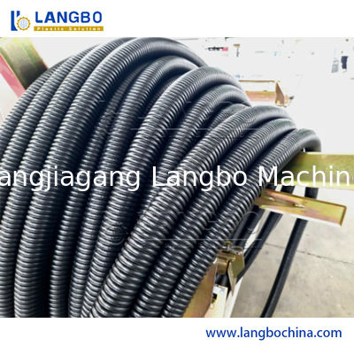 Machine d'extrusion de tuyau ondulé en fibre de PVC souple plastique