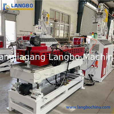 Machine d'extrusion de tuyau ondulé en fibre de PVC souple plastique