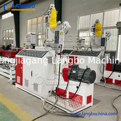 Machine d'extrusion de tuyau ondulé en fibre de PVC souple plastique