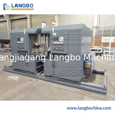 Machine de filetage de tubes en PVC avec commande CNC/PLC pour tubes de 16 à 160 mm et centralisation automatique