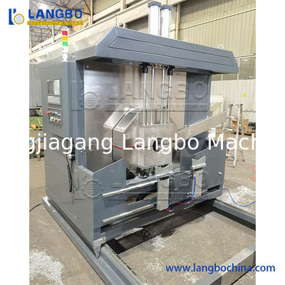 Machine de découpe de fils de tuyaux en PVC avec système de commande CNC/PLC de 16 à 160 mm de portée et centralisation automatique pour tuyaux en plastique