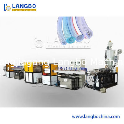 Machine d'extrusion pour la fabrication de tuyaux renforcés en PVC souple pour jardin en plastique tressé en fibre