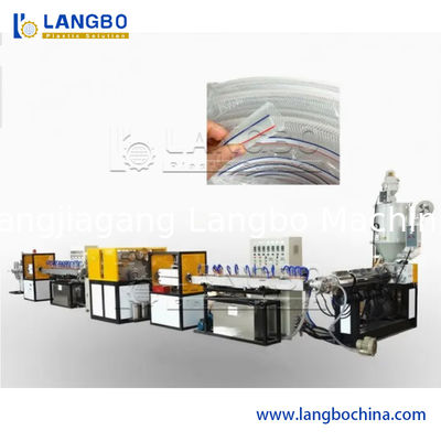 Pipe de tuyau tressée en nylon en PVC 16-32 mm Extrudeuse plastique PVC souple tuyau de jardin Fabrication de tuyaux d'eau