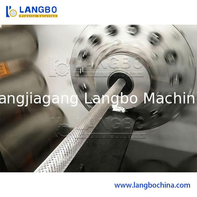 Machine d'extrusion de tuyaux de jardin tressés renforcés de fibres de PVC pour la fabrication d'extrudeuses plastiques