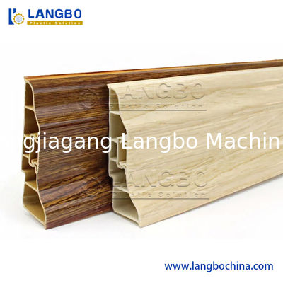 WPC PVC Furniture Board Extruding Machine PVC Skirting Baseboard Plastic Extrusion Production Line