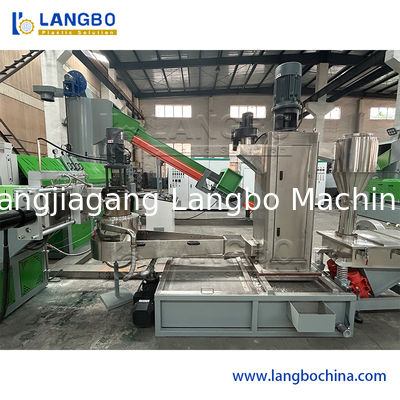 Plastic PP/PE Post-Consumer Film Granulating Extruder Machine for Re-Pelletizing
