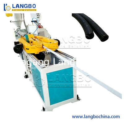 Ligne d'extrusion de tuyaux PP PE HDPE PVC PA pour alimentation en gaz et eau, drainage, tuyaux électriques, tubes, tuyaux ondulés monocouches en plastique
